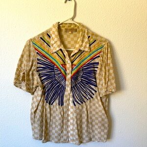 Mara Hoffman checkered button down